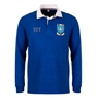 Italy Mens World Cup Heavyweight Rugby Shirt - Long Sleeve Royal 