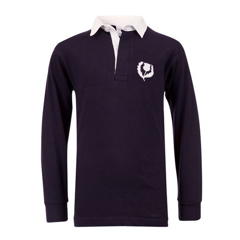 Scotland Classic Rugby Shirt L/S Kids - Front Scotland Classic Rugby Shirt L/S Kids - Front
