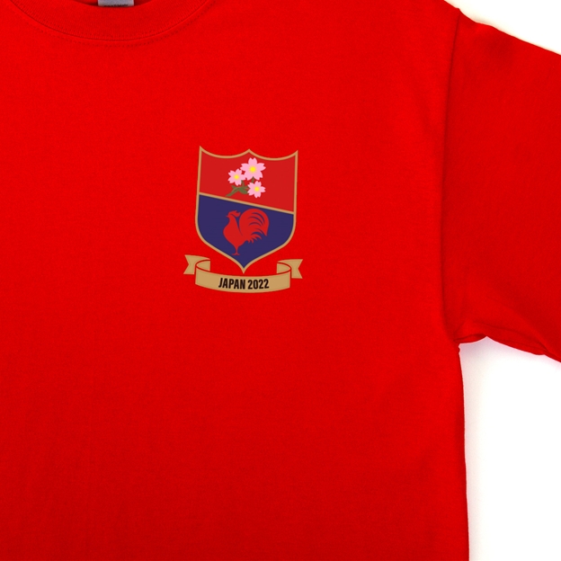 Japan Mens Summer Tour Printed Tee - Red 2022 - Badge