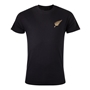 New Zealand Womens Classic Printed T-Shirt - Black - Front 