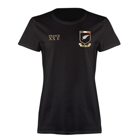New Zealand Womens World Cup Classic T-Shirt - Black - Front