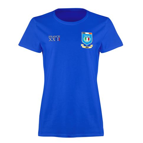 Italy Womens World Cup Classic T-Shirt - Royal - Front