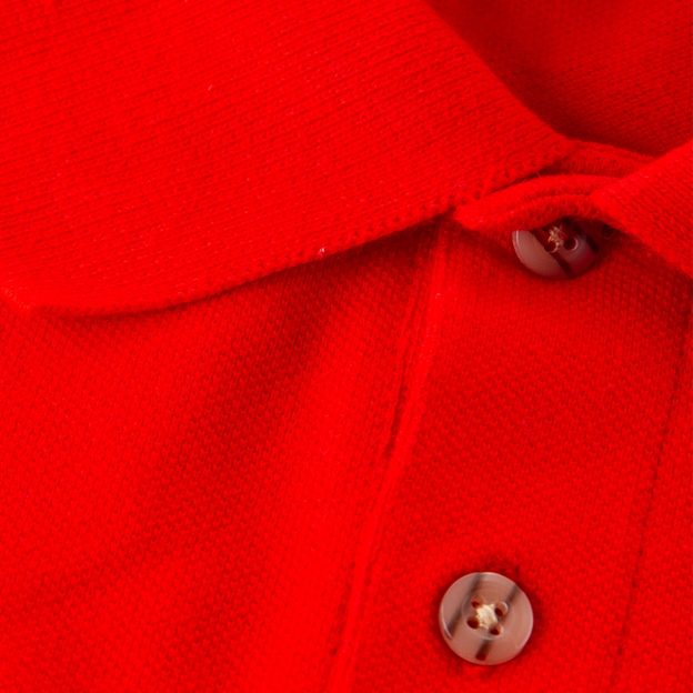 Lions 1888 Cotton Polo Red - Detail 2