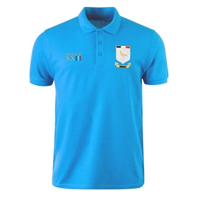 Uruguay Mens World Cup Classic Polo Shirt - Light Blue - Front