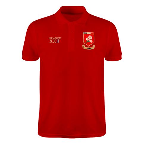Japan Mens World Cup Classic Polo Shirt - Red - Front Japan Mens World Cup Classic Polo Shirt - Red - Front