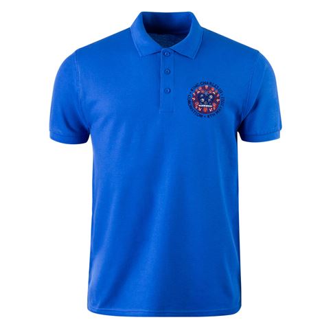Special Edition Coronation Mens Classic Polo Shirt - Royal - Fro
