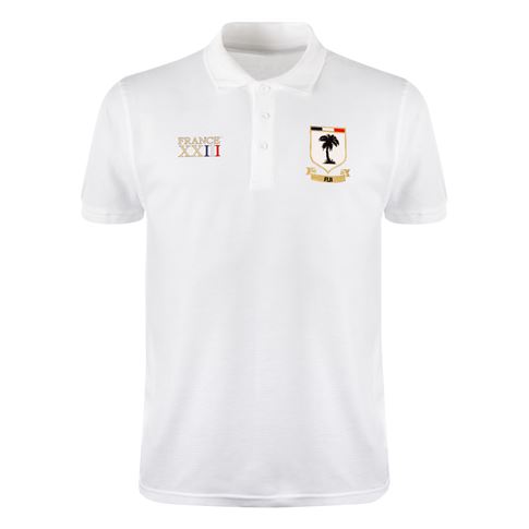 Fiji Mens World Cup Classic Polo Shirt - White - Front Fiji Mens World Cup Classic Polo Shirt - White - Front