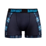 Bawbags Glasgow Warriors Mens Tartan Cool de Sacs Boxers - Black 