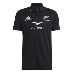 All Blacks Mens Home Polo - Black 2023 - Front