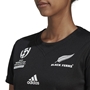 New Zealand Womens Black Ferns Rugby Shirt - Black Short Sleeve  