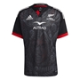 Maori All Blacks Mens Home Rugby Shirt - Short Sleeve Black 2023 