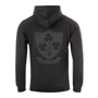 Mens Ireland 1875 Large Logo Pullover Hoodie - Jet Black - Back 