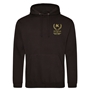 Mens New Zealand 100th Test Hoodie - Jet Black - Front 