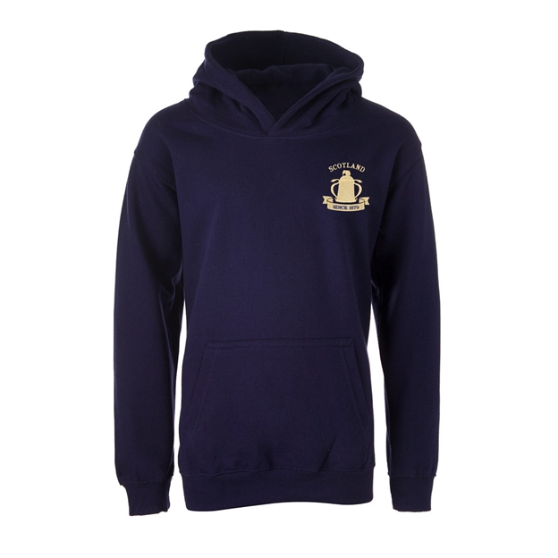 Scotland Kids Calcutta 1879 Classic Pullover Hoodie - Navy - Fro