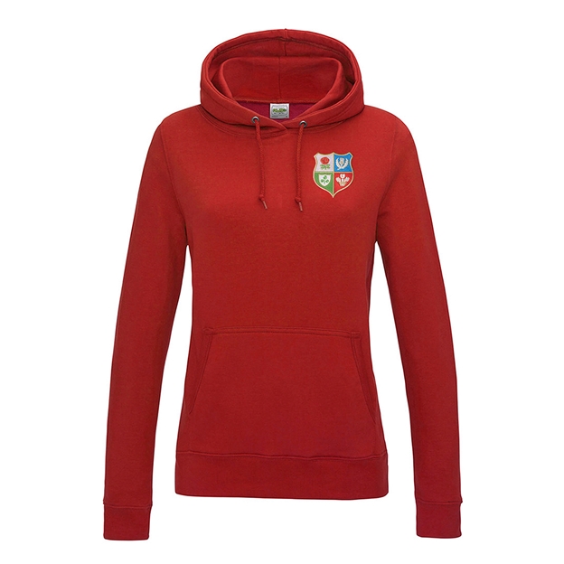 Lions 1888 Womens College Hoodie Fire Red - Front