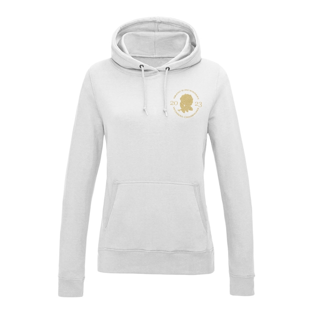 England Womens Grand Slam 2023 Classic Pullover Hoodie - White -