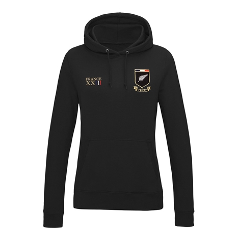 New Zealand Womens World Cup Classic Hoodie Black - Front