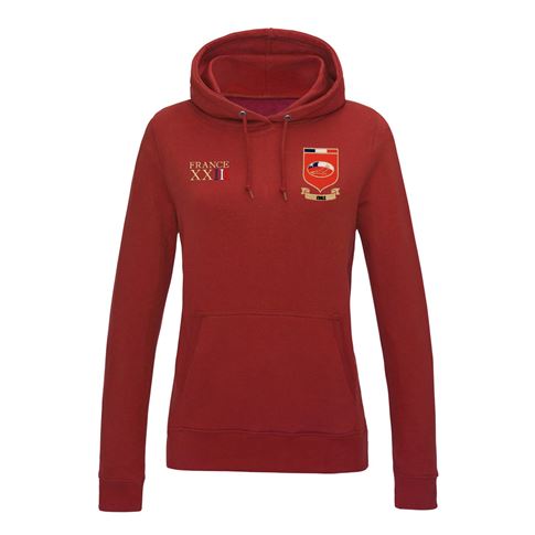 Chile Womens World Cup Classic Hoodie - Red - Front Chile Womens World Cup Classic Hoodie - Red - Front
