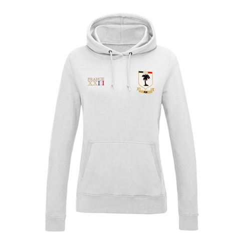Fiji Womens World Cup Classic Hoodie - White - Front Fiji Womens World Cup Classic Hoodie - White - Front