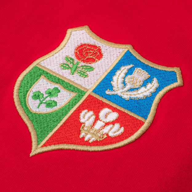 Lions 1888 Chunky Full Zip Hoodie Fire Red - Detail 1