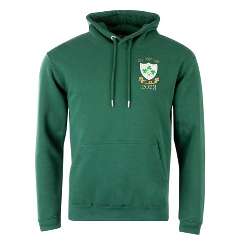 Ireland Mens Grand Slam 2023 Classic Pullover Hoodie - Bottle - Ireland Mens Grand Slam 2023 Classic Pullover Hoodie - Bottle -