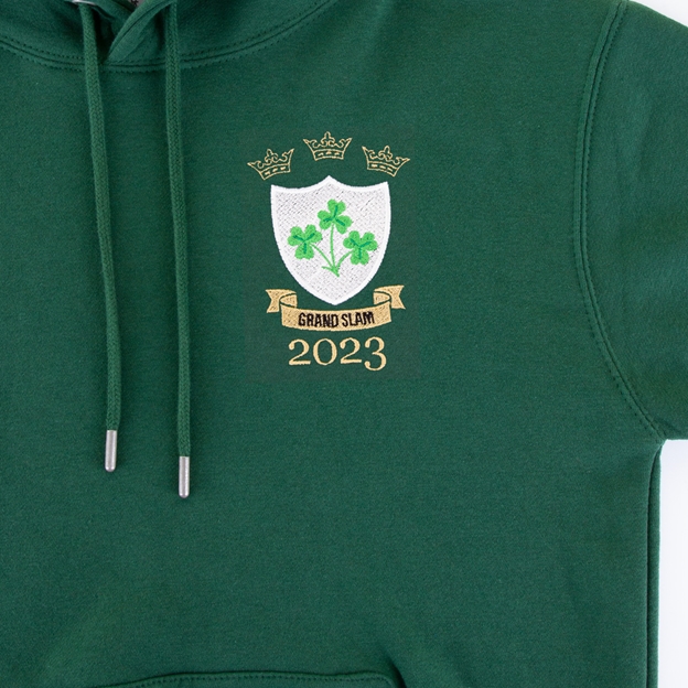 Ireland Mens Grand Slam 2023 Classic Pullover Hoodie - Bottle - 