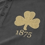 Mens Ireland 1875 Polo - Charcoal - Badge 