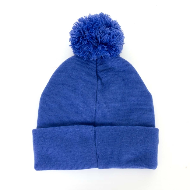 Glenmuir Adults Scotland Saltire Pom Pom Hat - Tahiti Blue - Bac