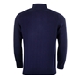 Glenmuir Scotland Mens Zip Neck Jumper – Cashmere Blend Navy - B 