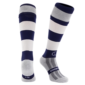 Navy/White Hooped WackySox - Front