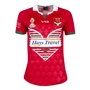 Wales Rugby League World Cup 2023 Womens Home Shirt - Red - Fron 