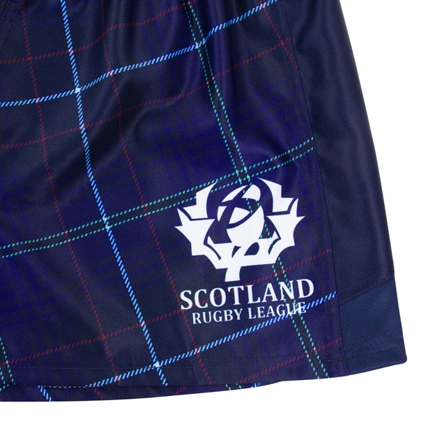 Scotland Rugby League World Cup 2023 Kids Home Shorts - Navy - S