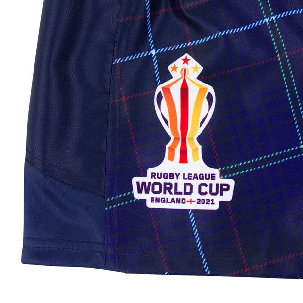 Scotland Rugby League World Cup 2023 Kids Home Shorts - Navy - R