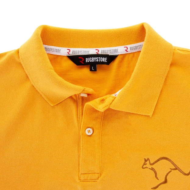 Rugbystore Australia 1899 Mens Polo Shirt - Gold - Collar