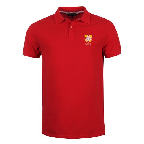 Tonga Mens Rugby Origins 1923 Polo Shirt - Red - Front Tonga Mens Rugby Origins 1923 Polo Shirt - Red - Front