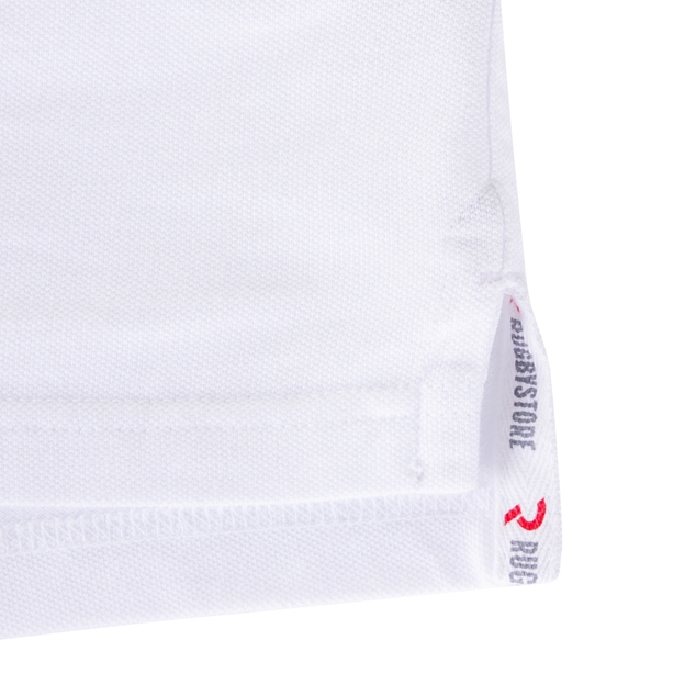 Fiji Mens Rugby Origins 1884 Polo Shirt - White - Hem