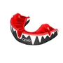 Opro Platinum Mouthguard - Black and Red - Front 