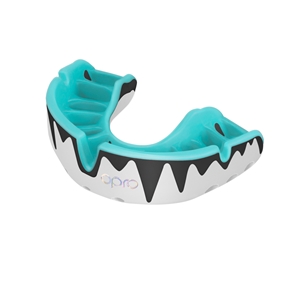 Opro Platinum Mouthguard - White and Mint - Front