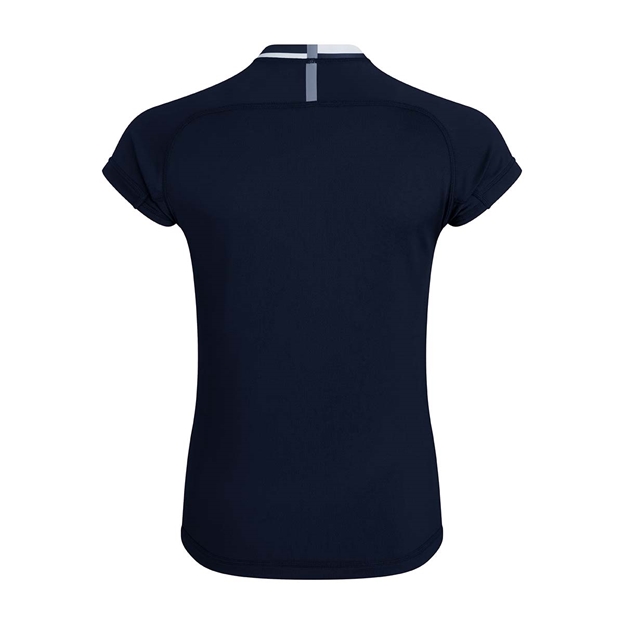 Canterbury Womens Teamwear Hooped Evader Rugby Shirt Navy/White 