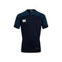 Canterbury Teamwear Plain Evader Rugby Shirt Navy Youths - Front 