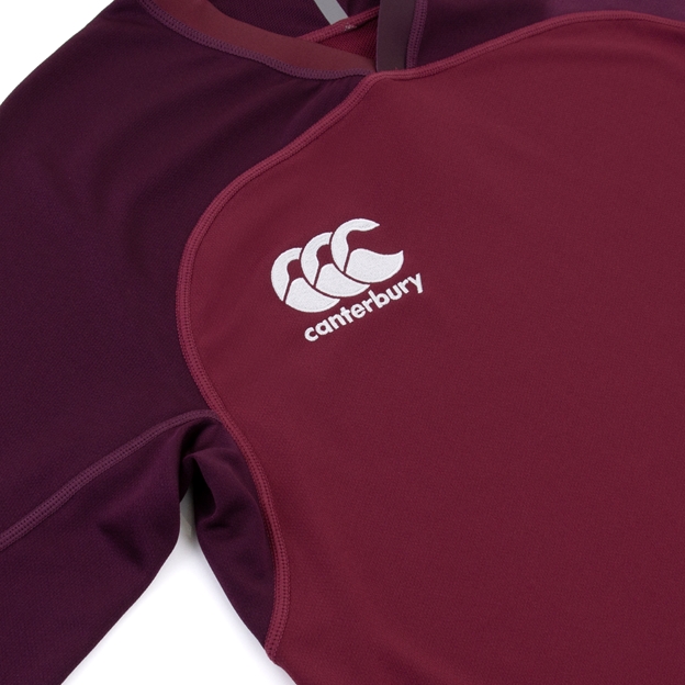 Canterbury Mens Teamwear Evader Plain Rugby Match Shirt - Maroon