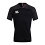 Canterbury Teamwear Plain Evader Rugby Shirt Black - Front 