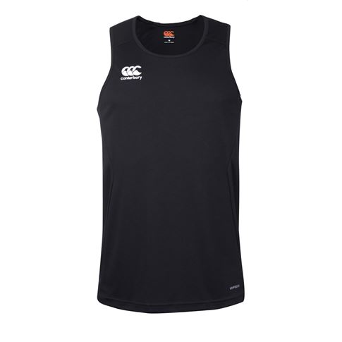 Canterbury Club Training Vest Black - Front Canterbury Club Training Vest Black - Front