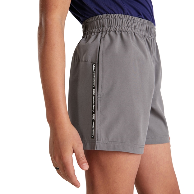 Canterbury Youths Woven Gym Shorts - Smoked Pearl - Model 3