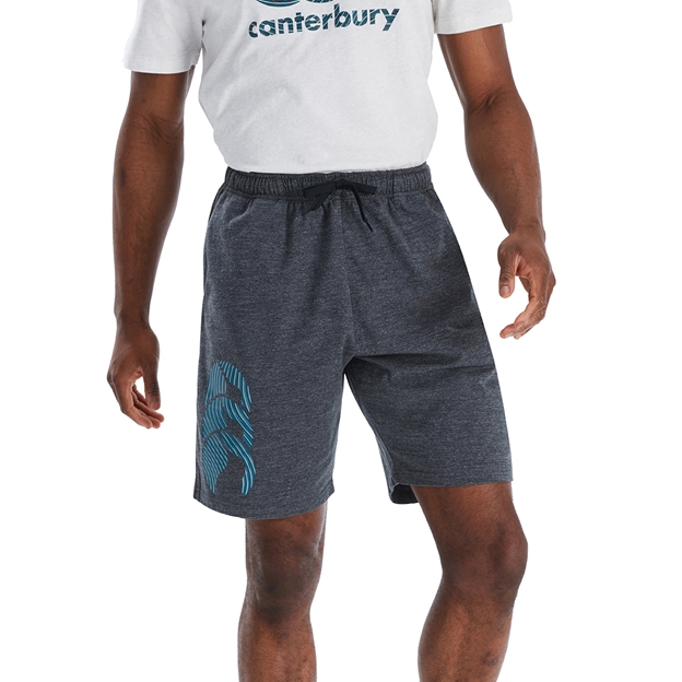 Canterbury Mens Cotton Shorts - Future Utility Marl - Model Fron