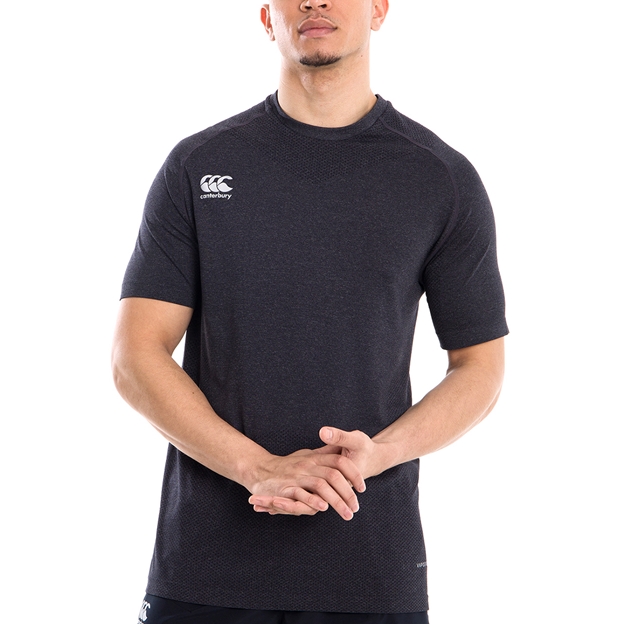 Canterbury Mens Seamless Tee - Blackened Marl - Model 1