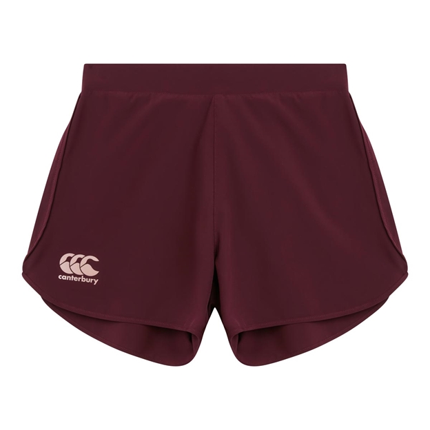 Canterbury Womens Woven Gym Shorts - Winetasting - Front