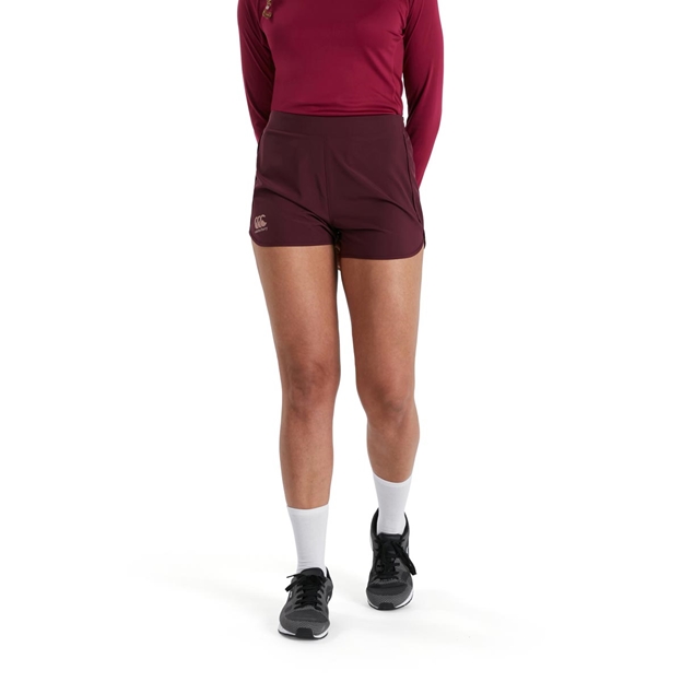 Canterbury Womens Woven Gym Shorts - Winetasting - Model 1