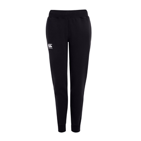 Canterbury Womens Cuffed Sweat Pants Black - Front