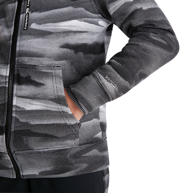 Canterbury Kids Full Zip Printed Hoodie - Black - Detail 1